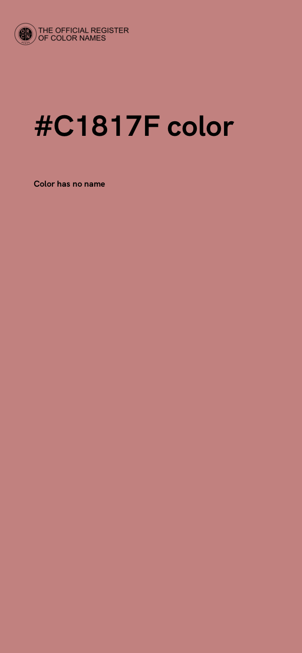#C1817F color image