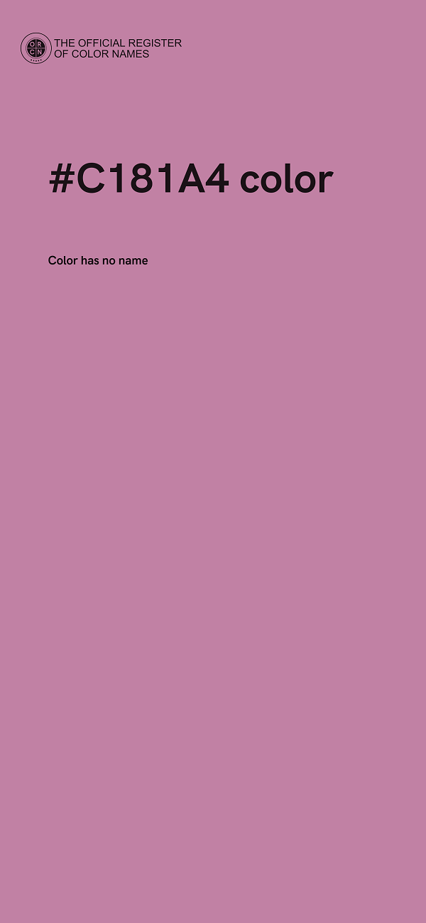 #C181A4 color image