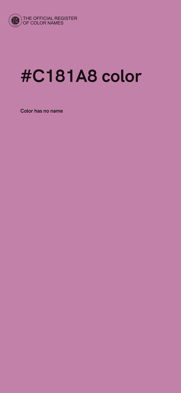 #C181A8 color image