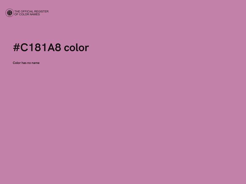 #C181A8 color image