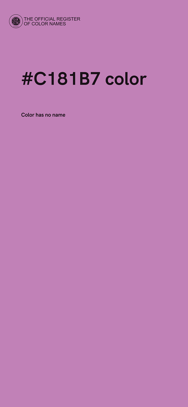 #C181B7 color image