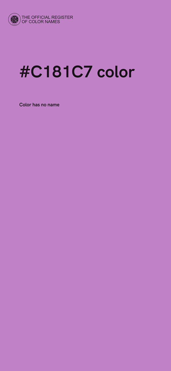 #C181C7 color image