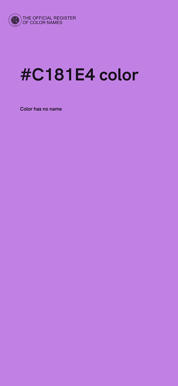 #C181E4 color image