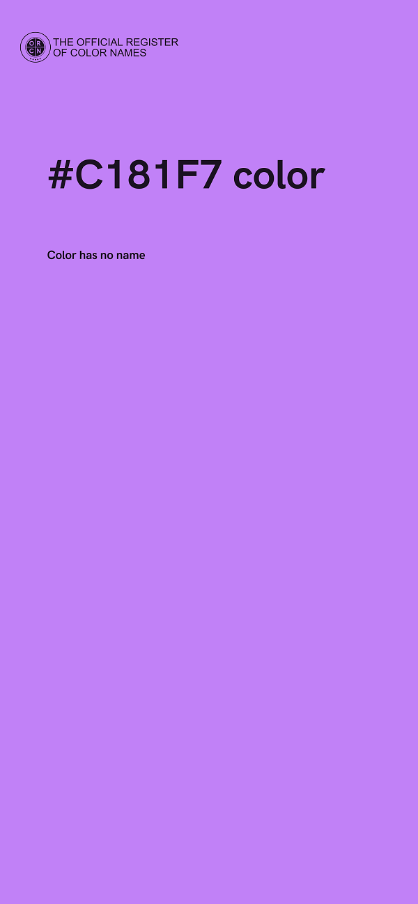 #C181F7 color image