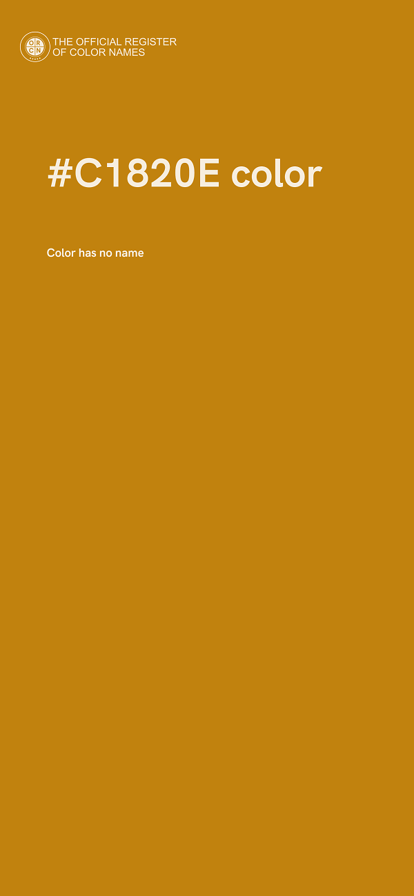 #C1820E color image