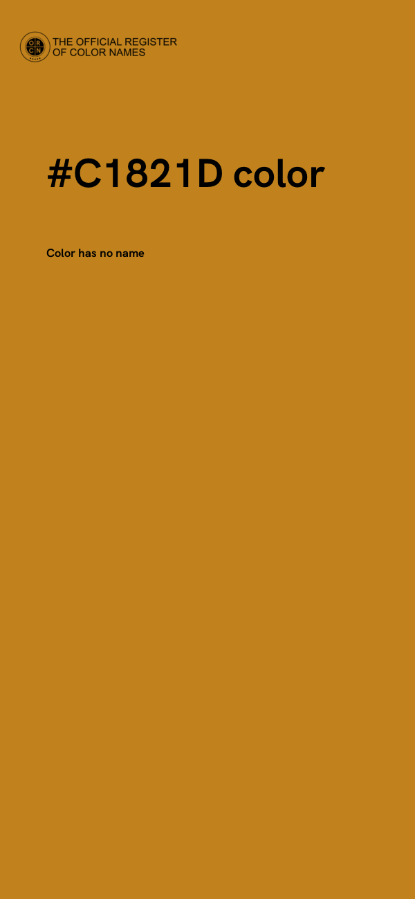 #C1821D color image
