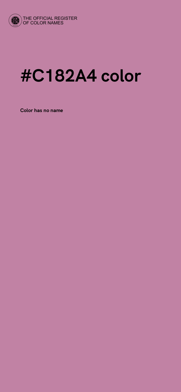 #C182A4 color image