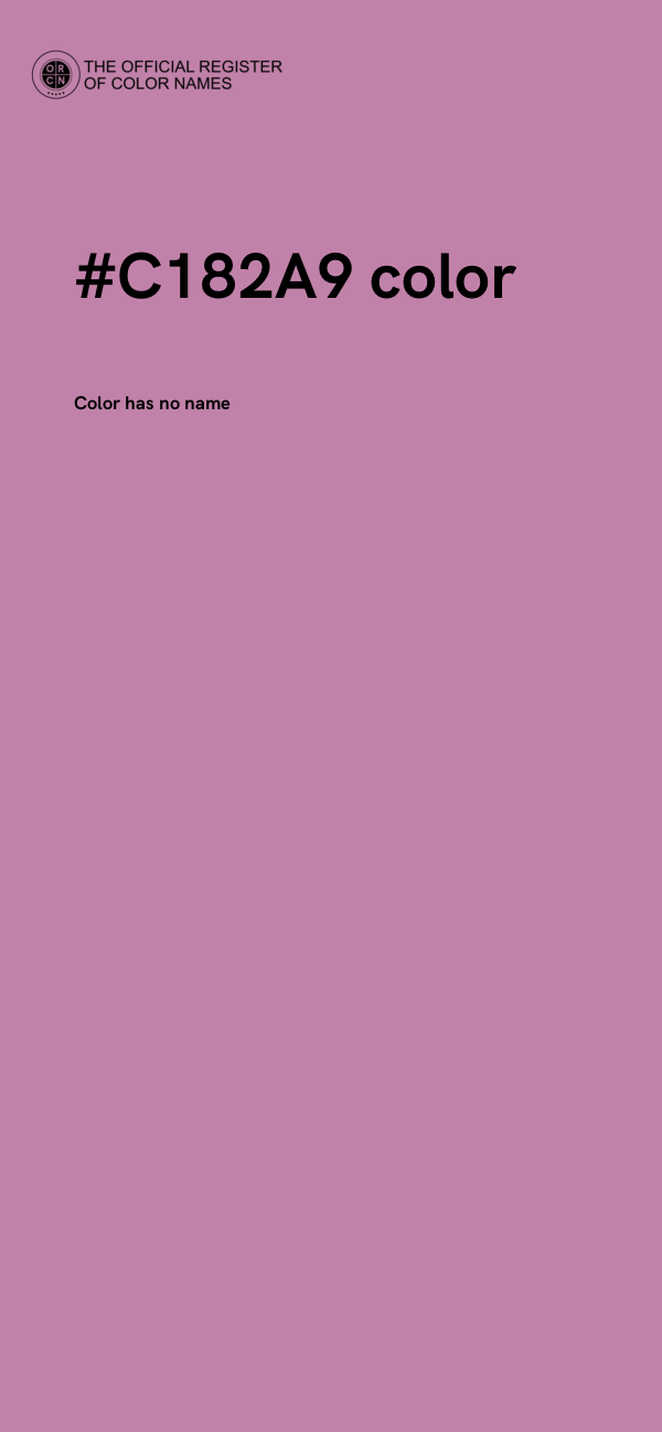 #C182A9 color image