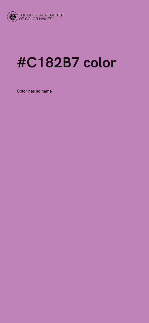 #C182B7 color image