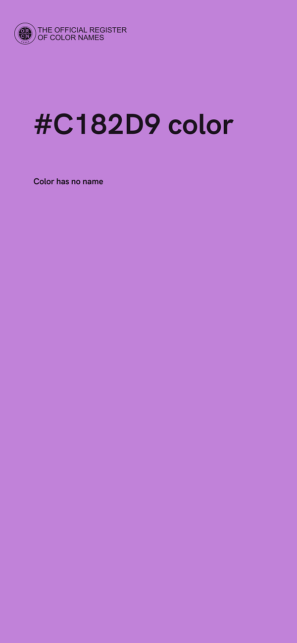 #C182D9 color image