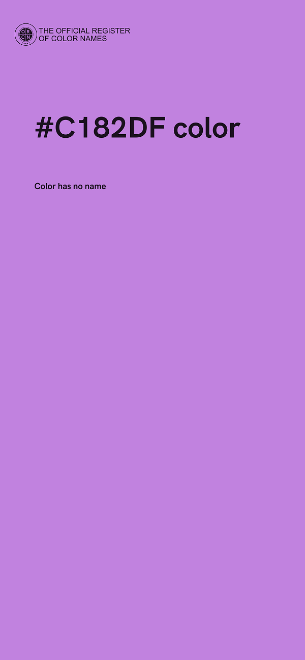 #C182DF color image
