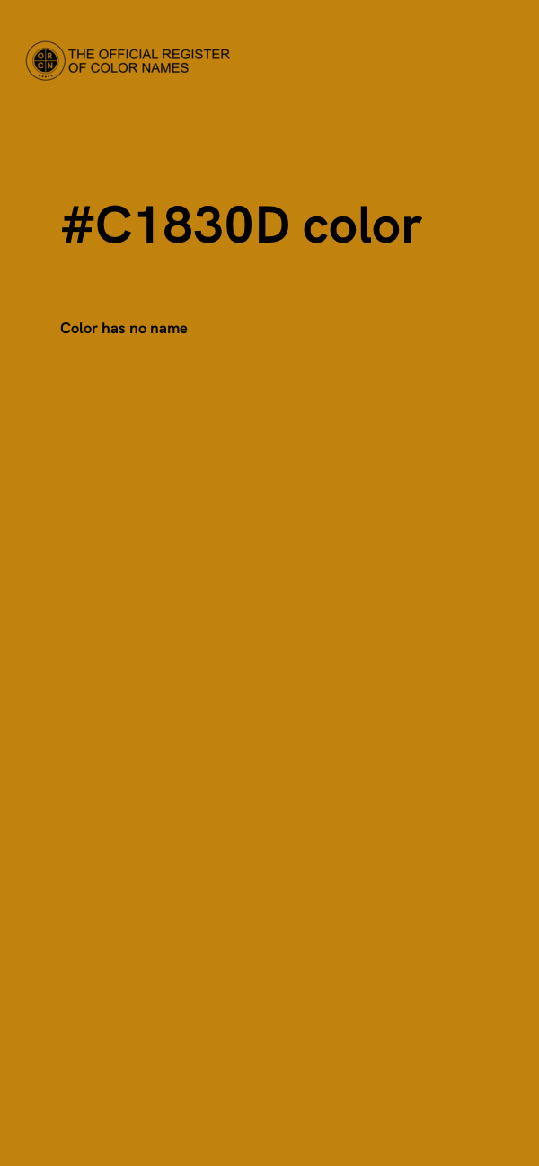 #C1830D color image