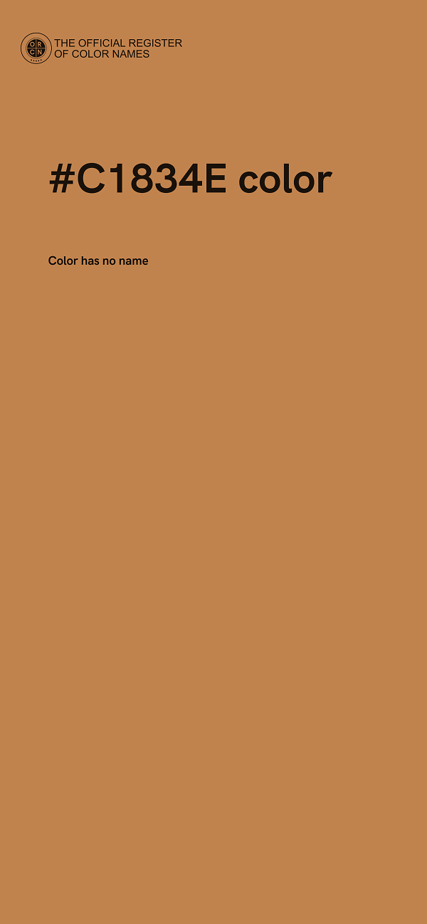 #C1834E color image