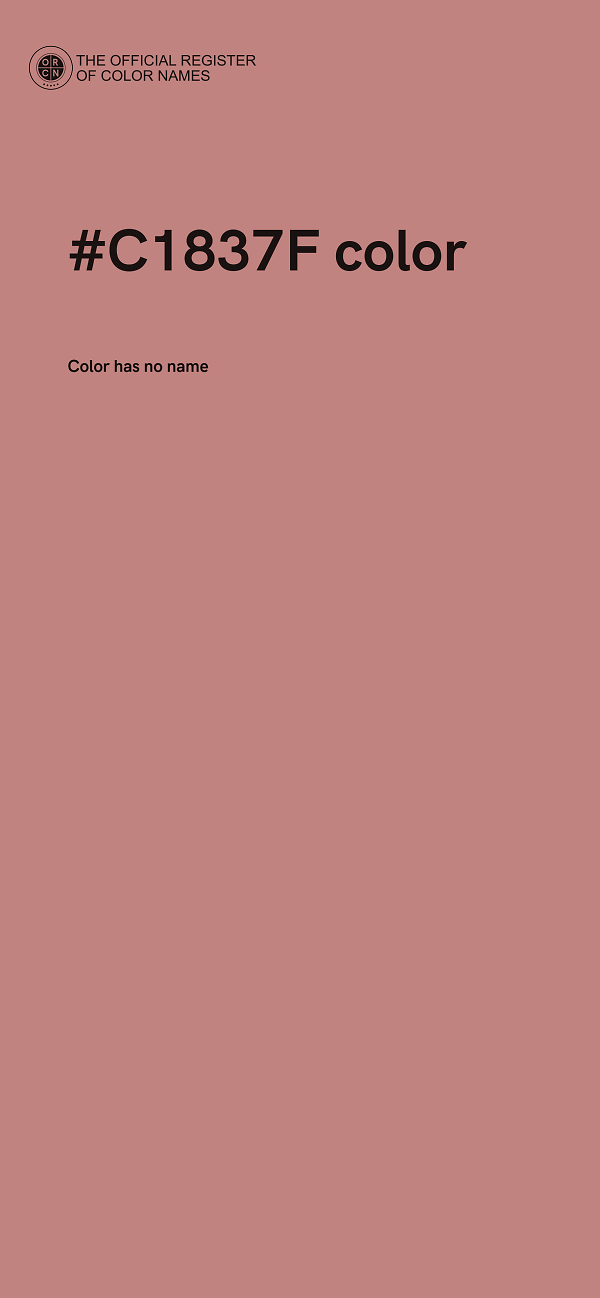 #C1837F color image