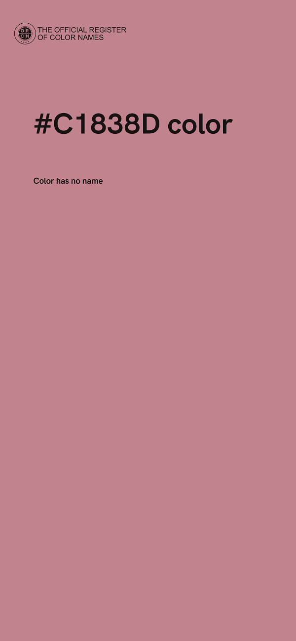 #C1838D color image