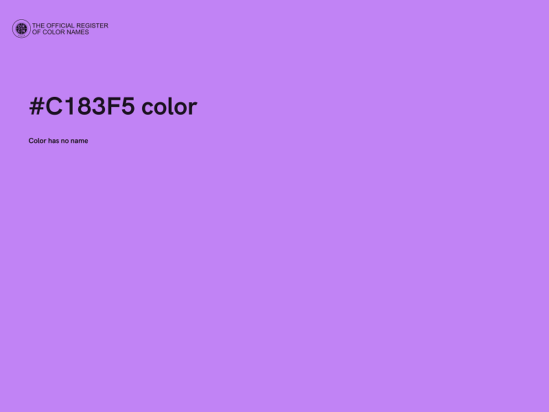 #C183F5 color image