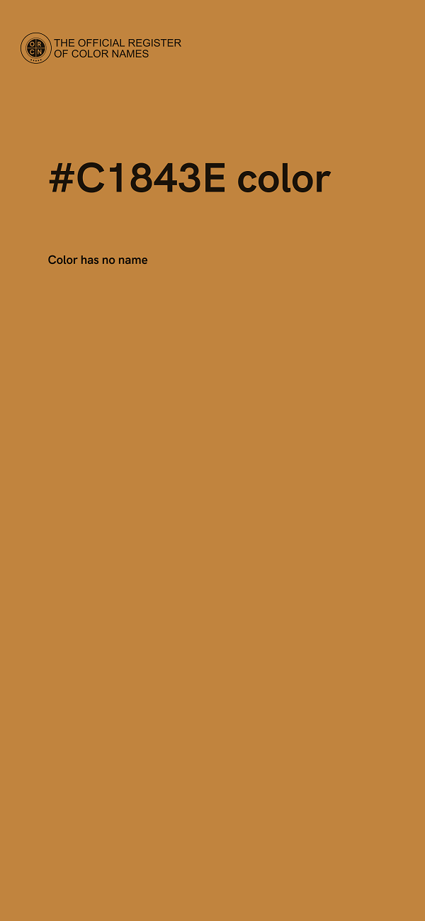 #C1843E color image