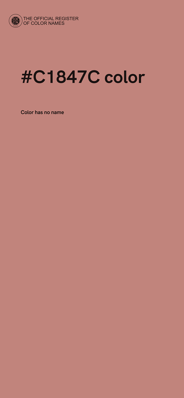 #C1847C color image