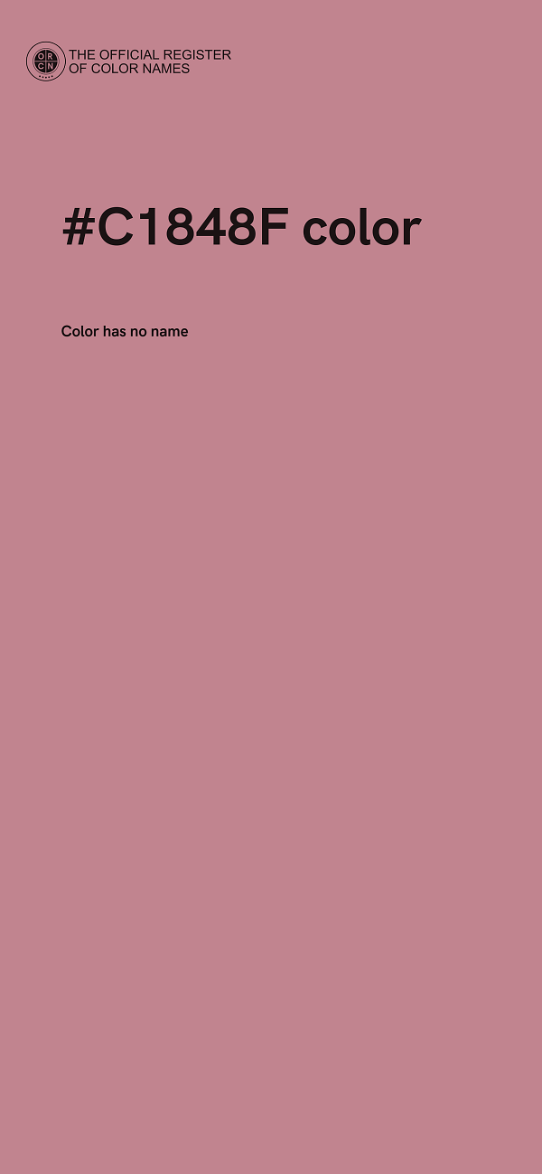 #C1848F color image
