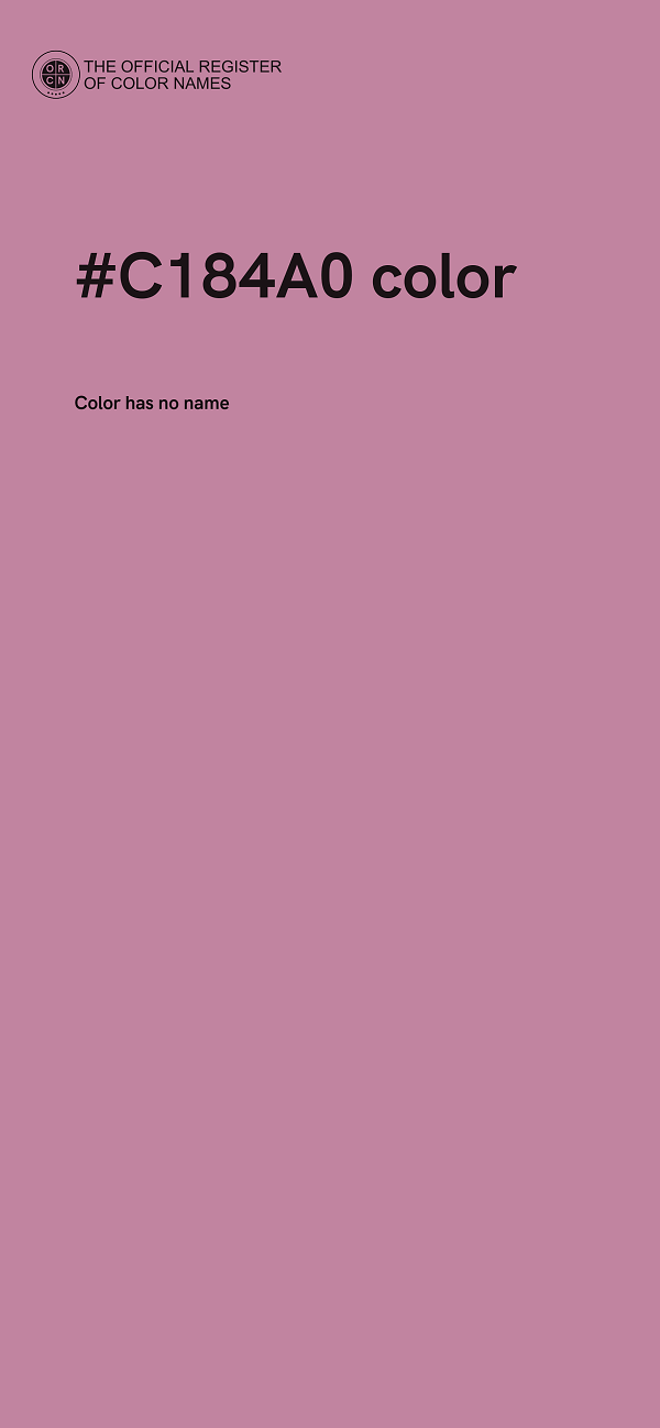 #C184A0 color image