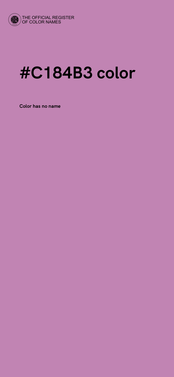 #C184B3 color image