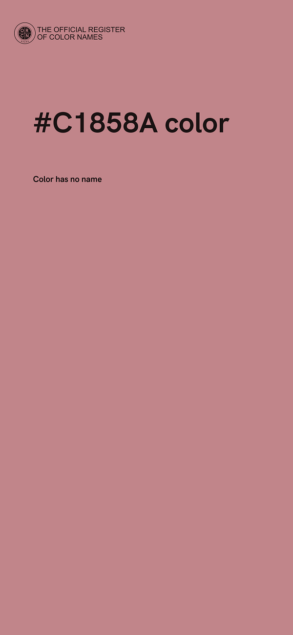 #C1858A color image