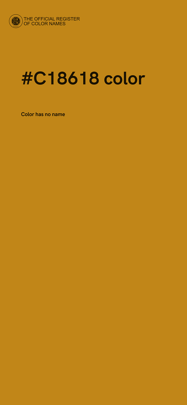 #C18618 color image