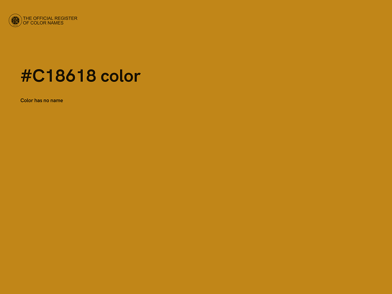#C18618 color image