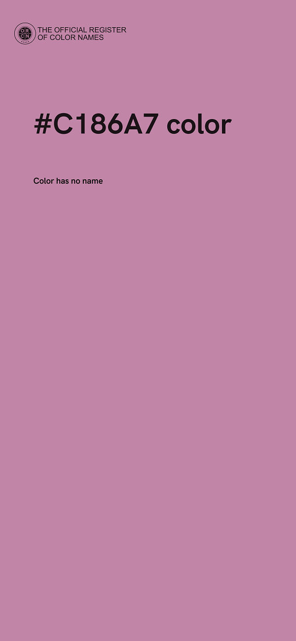 #C186A7 color image