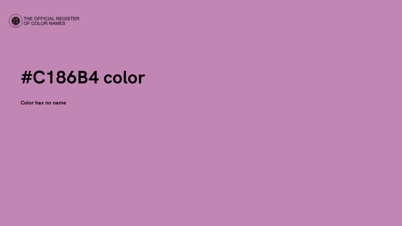 #C186B4 color image
