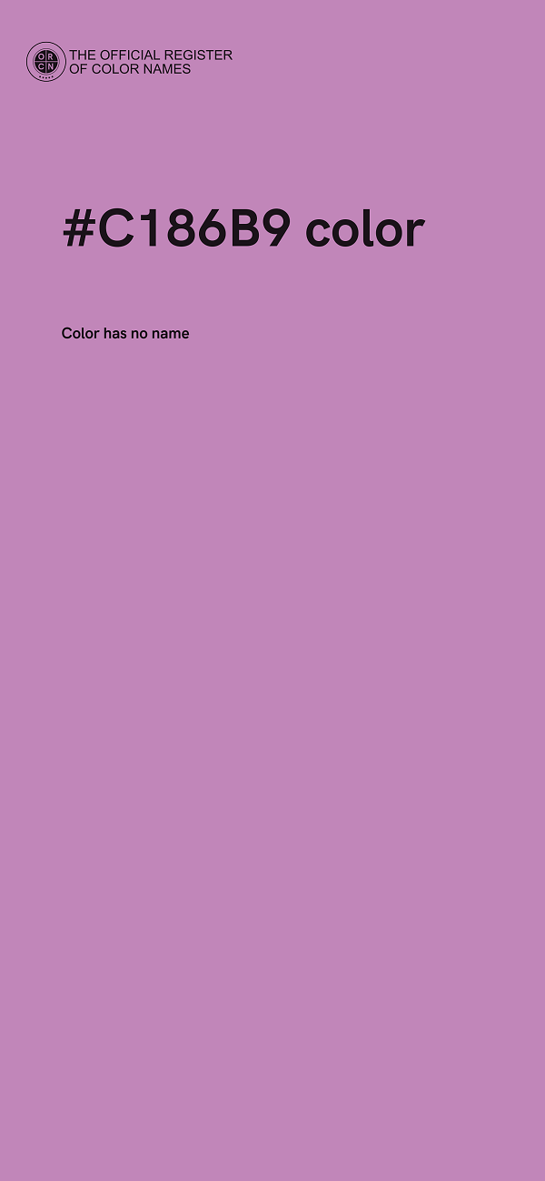 #C186B9 color image
