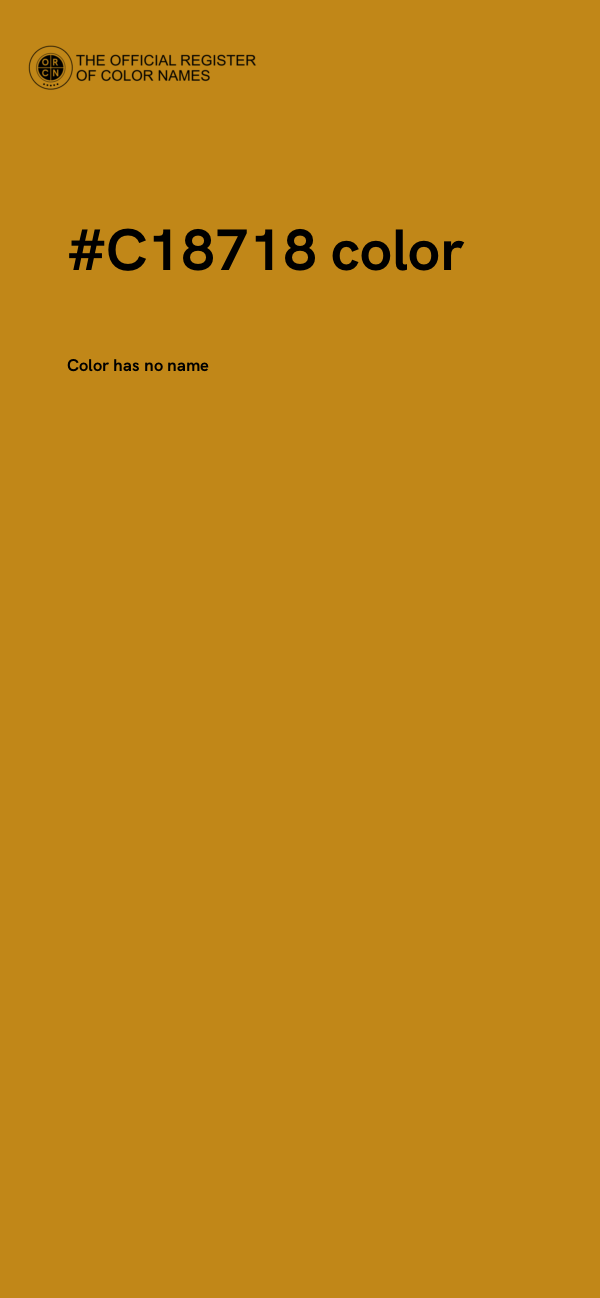 #C18718 color image
