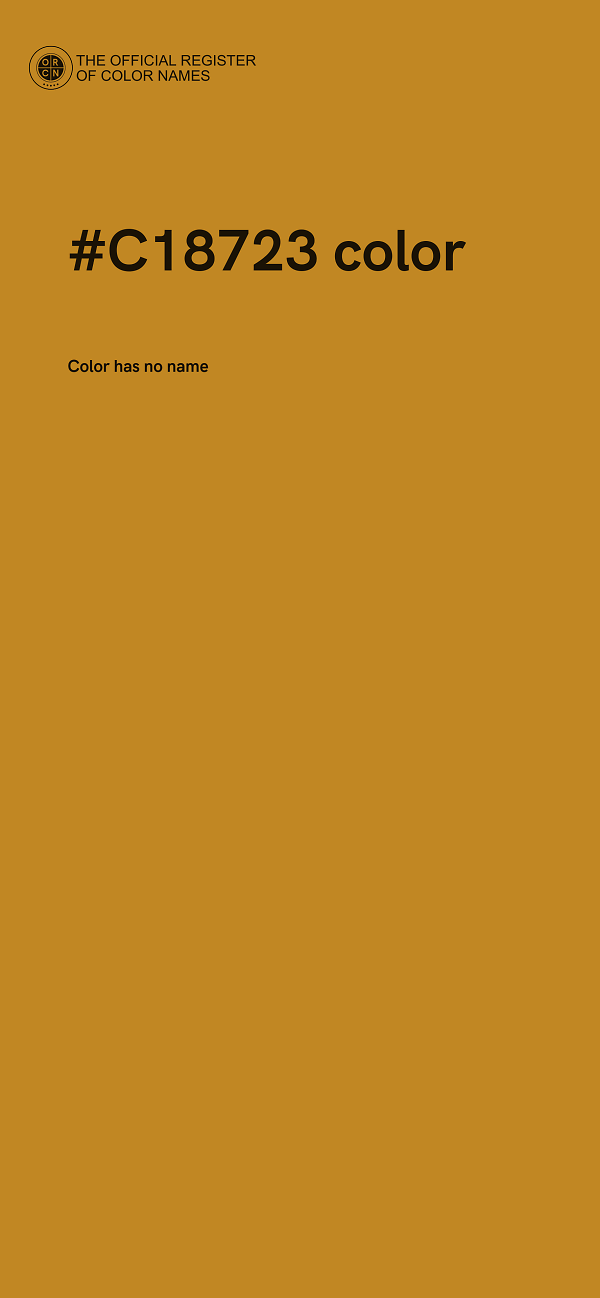 #C18723 color image