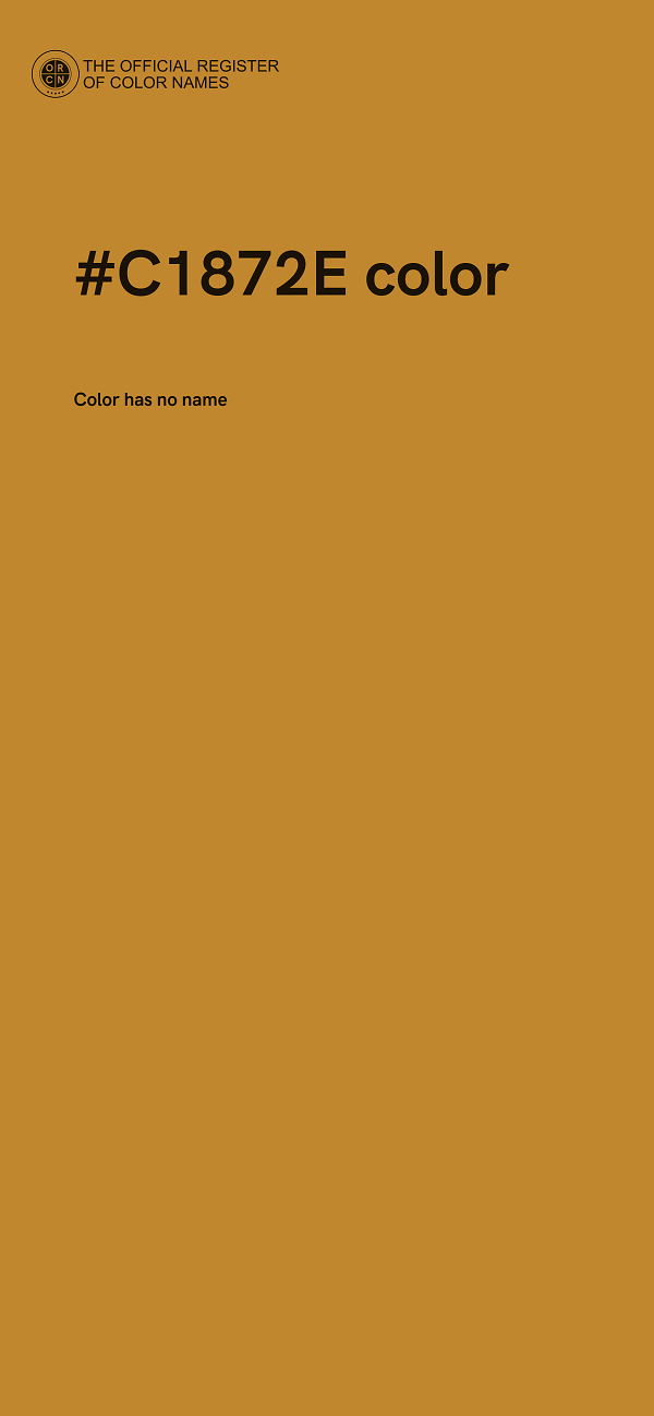 #C1872E color image