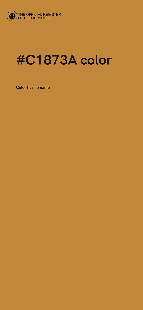 #C1873A color image
