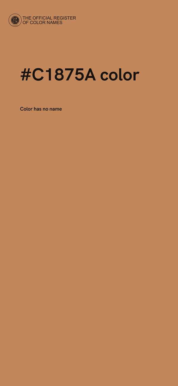 #C1875A color image