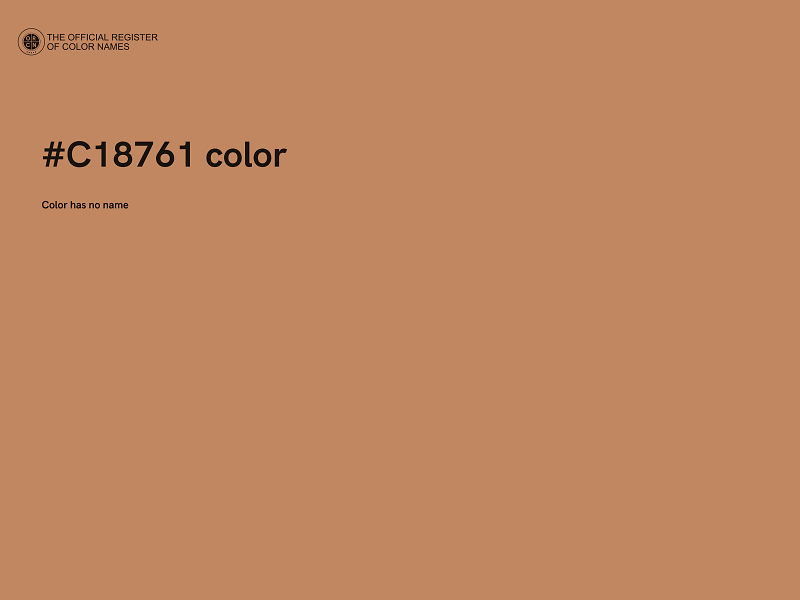 #C18761 color image