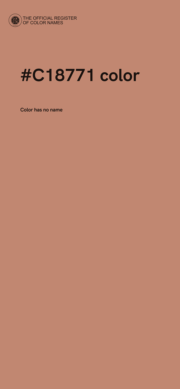#C18771 color image