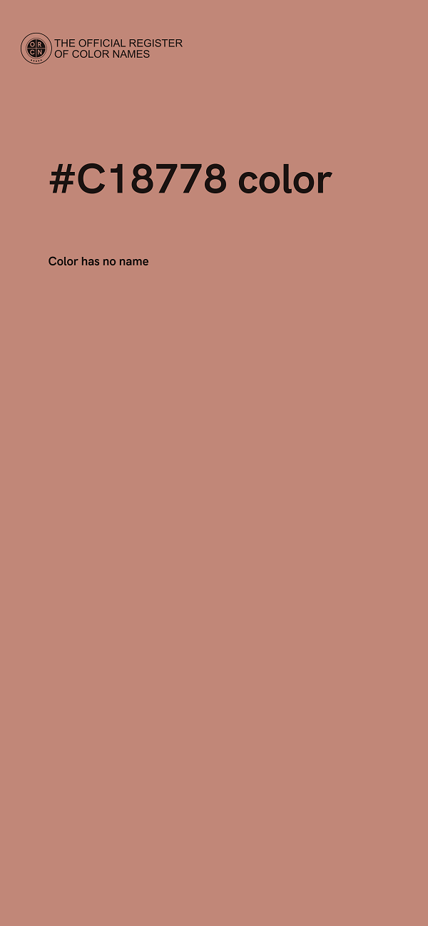 #C18778 color image