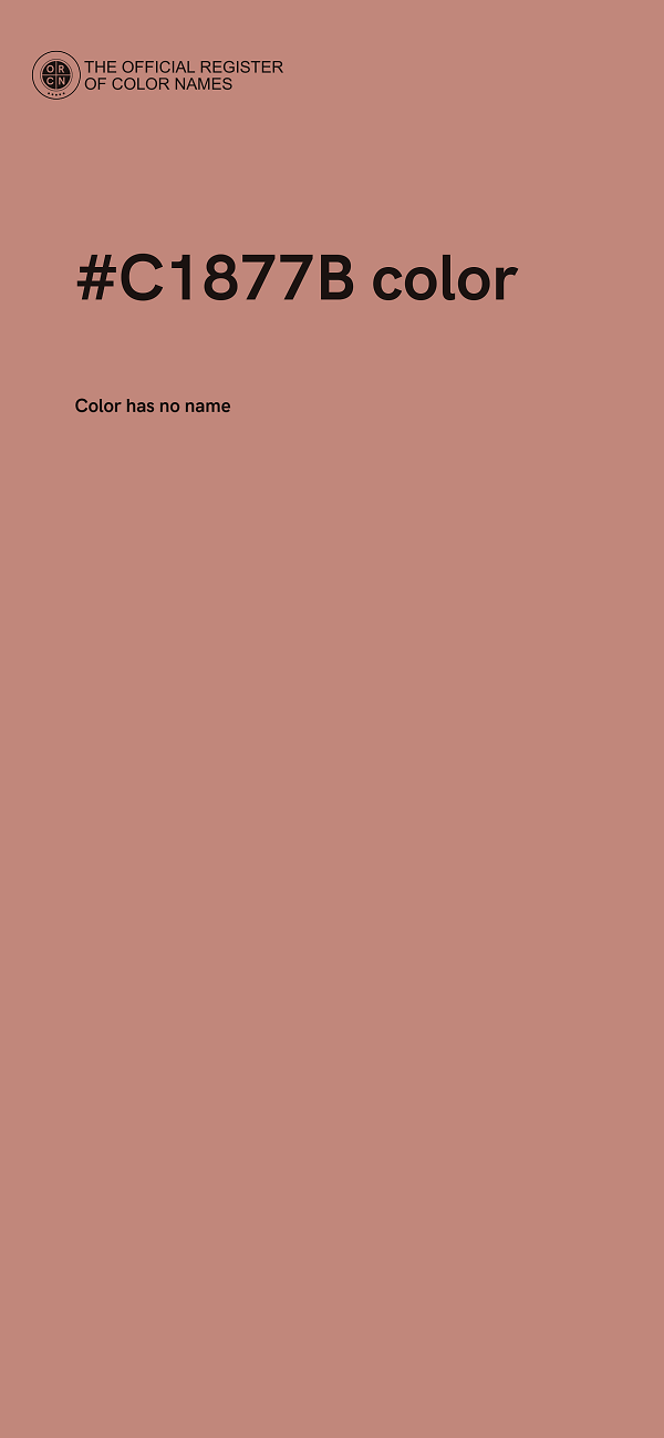 #C1877B color image