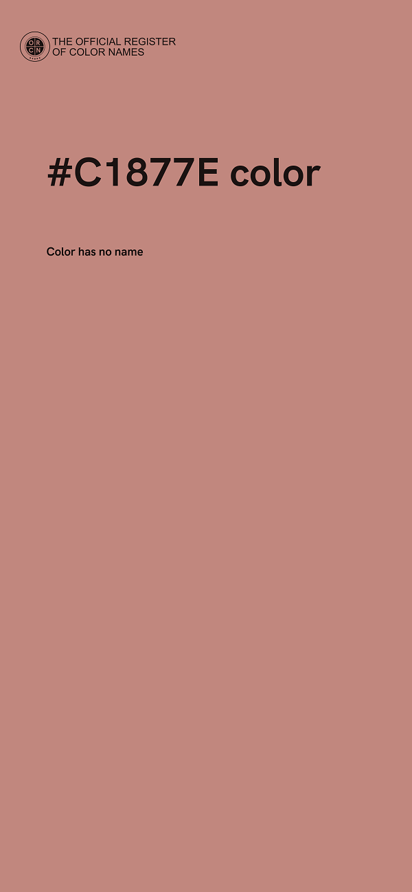 #C1877E color image