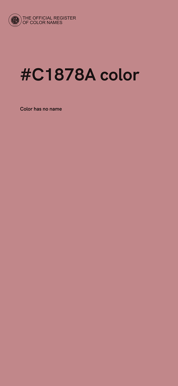 #C1878A color image