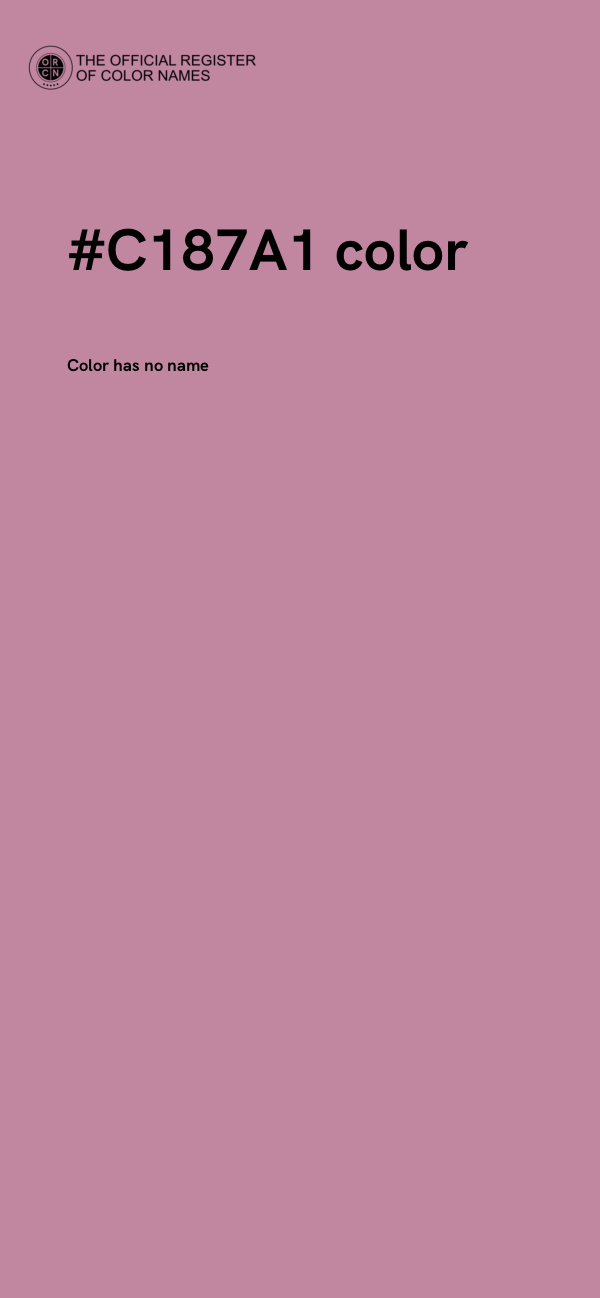 #C187A1 color image