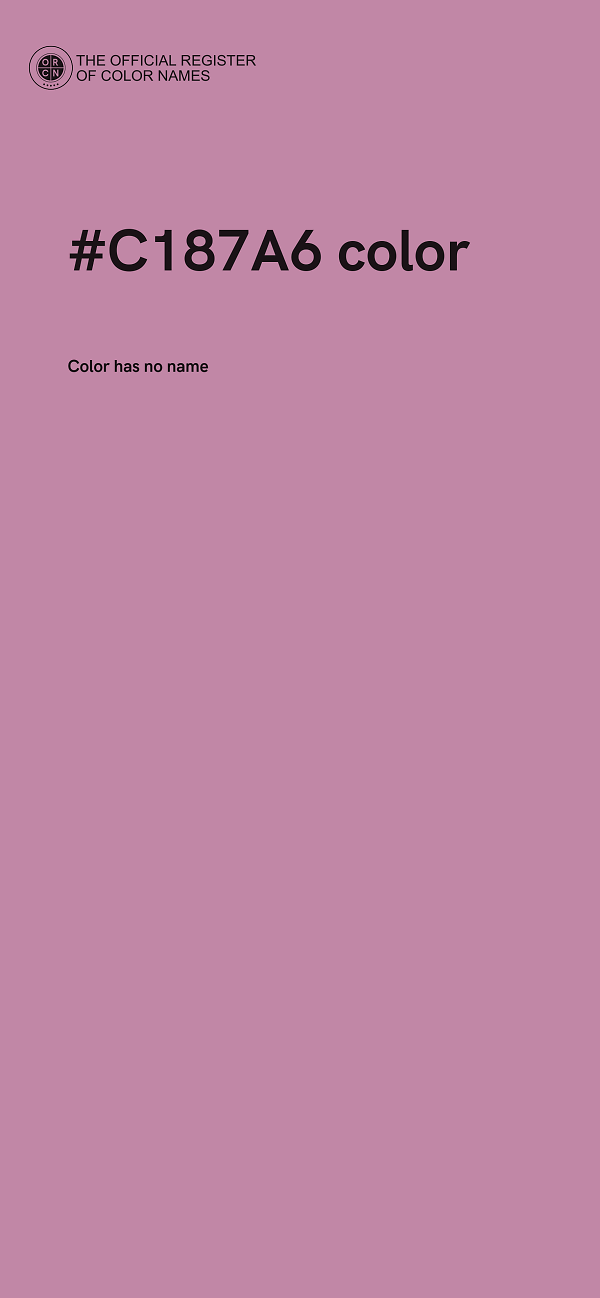 #C187A6 color image