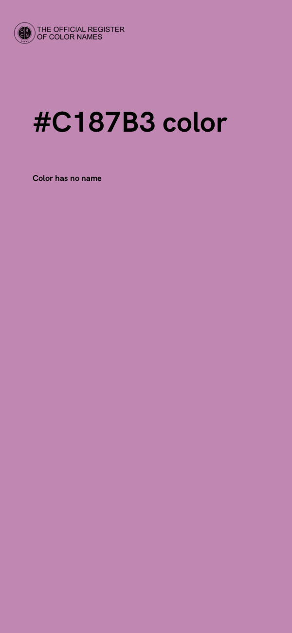 #C187B3 color image