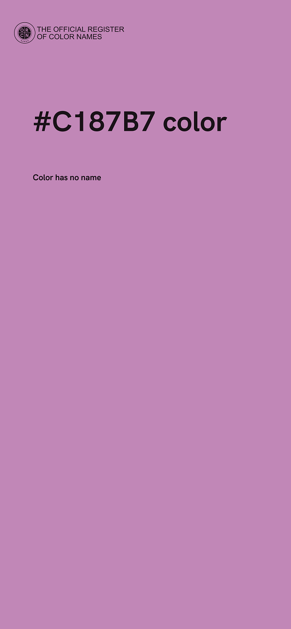 #C187B7 color image