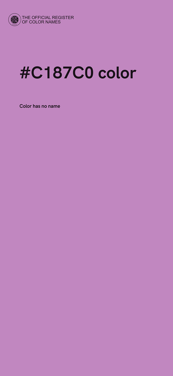 #C187C0 color image