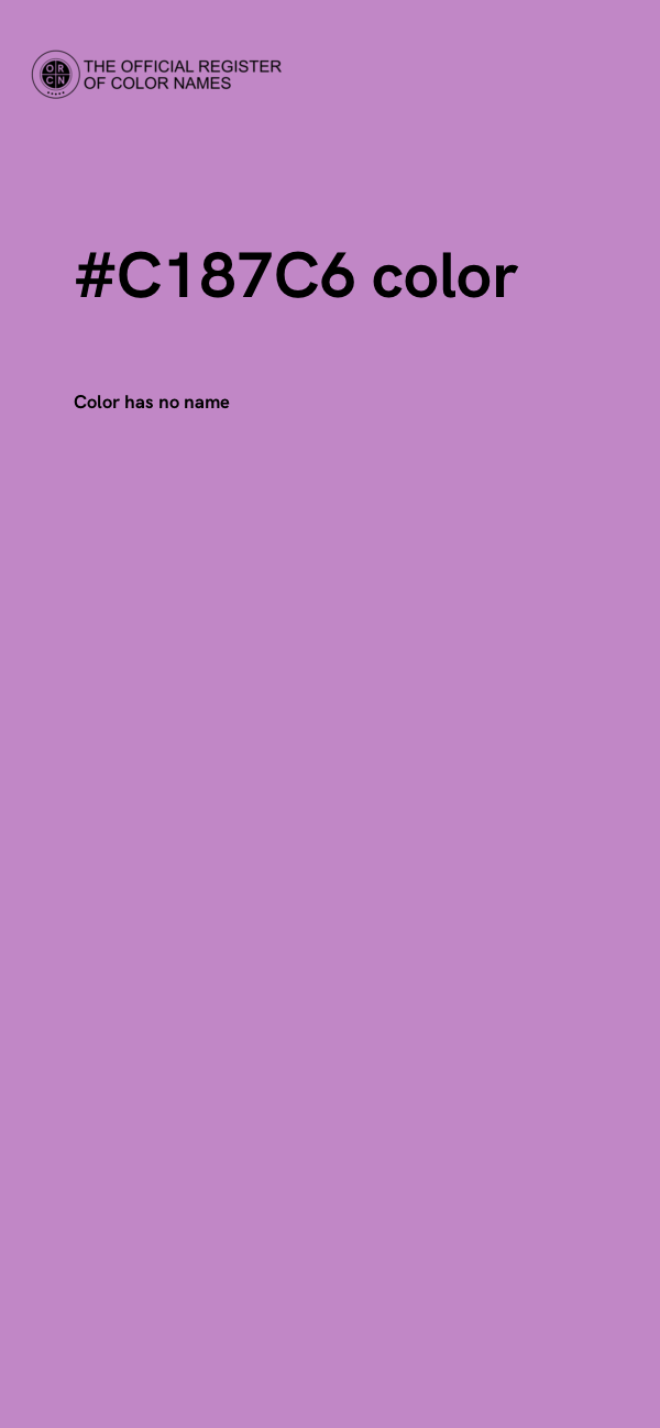 #C187C6 color image