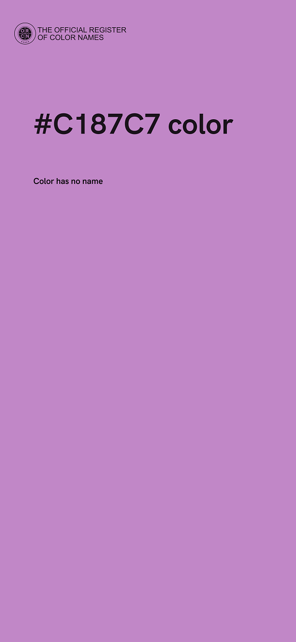 #C187C7 color image