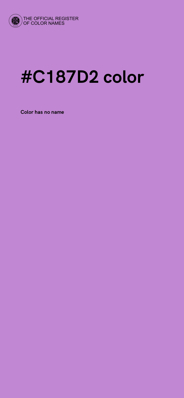 #C187D2 color image